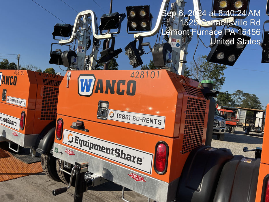 2024 Wanco WLTT-4MM4K Diesel, Deep Sea Controller, Shore Power Plug, Auto Start, (4) 350W LED Floodlights, 4kW Generator, 60 Gal Fuel Tank, 2" Ball, T3