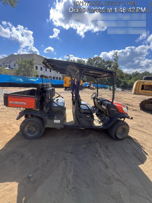 Kubota RTV-X1140W-H Canopy, 4-Seater, Diesel, Windshield Acrylic Clear, Strobe Light, Backup Alarm