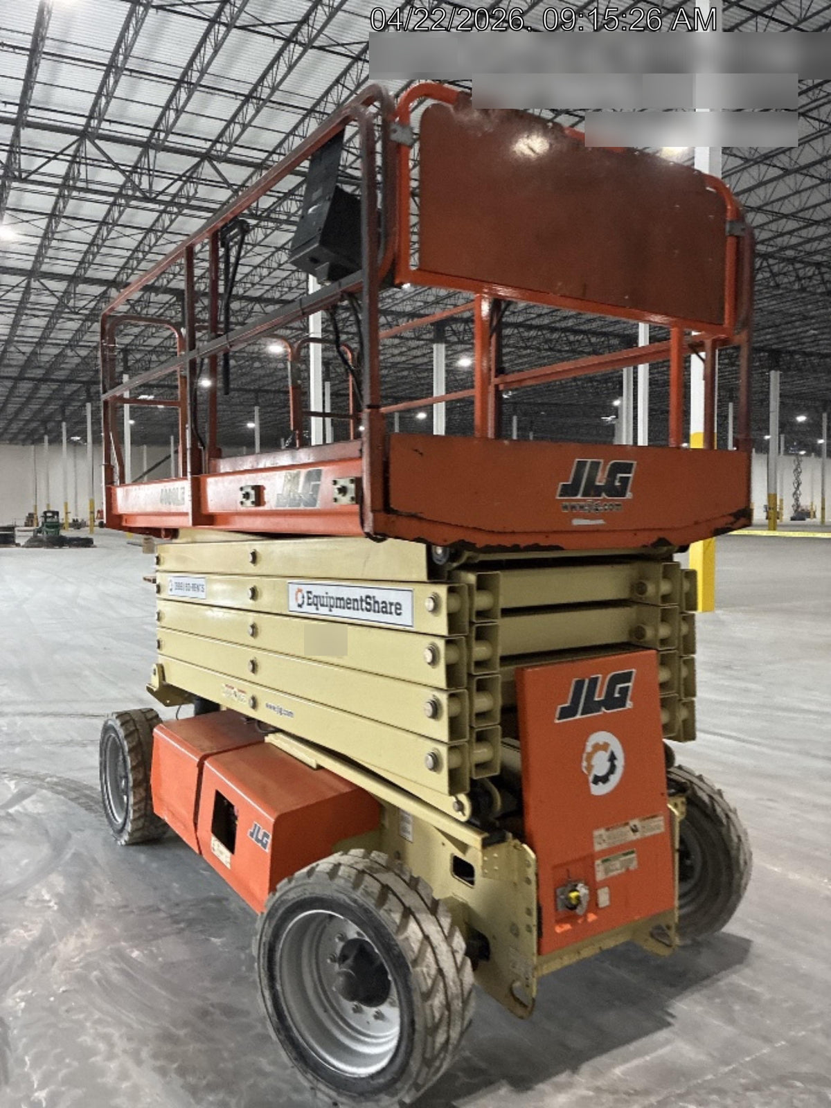 2019 JLG 4069LE Solid Non Marking Tires, Rotating Beacon