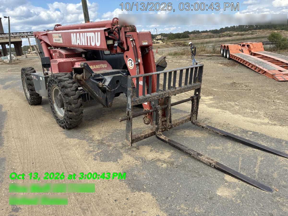 2018 Manitou MTA10055 Manitou MTA 10055 w/Open ROPS, Work Lights/Strobe, Aux Hyd, Solid Tires, Lift Hook, 66" Carriage, 60" Forks