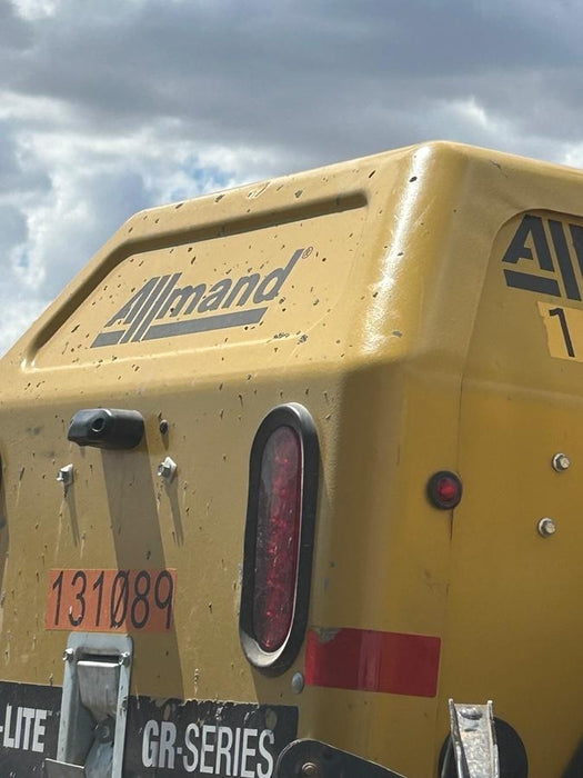 2021 Allmand NLV3GR (4) LED Light Fixture 350W, 23' Vertical Mast, 3kW Prime, Towable, Deep Sea L401, Leveling Jacks, Yanmar T4F 5.8hp