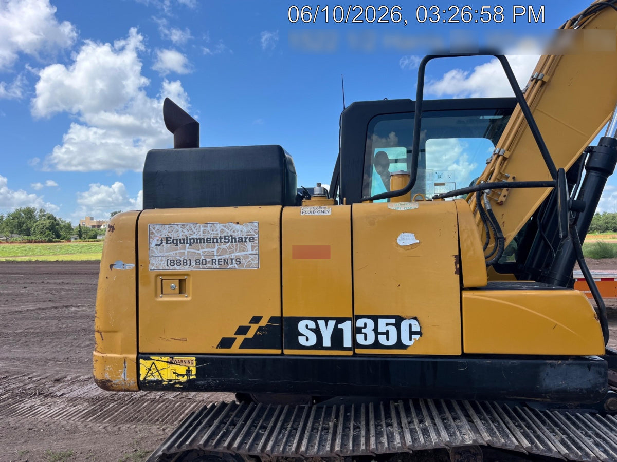 Sany SY135C Sany SY135 Tier 4 - Cab, Fleco Hydraulic  QC, Fleco 36" HD Bucket - Smooth