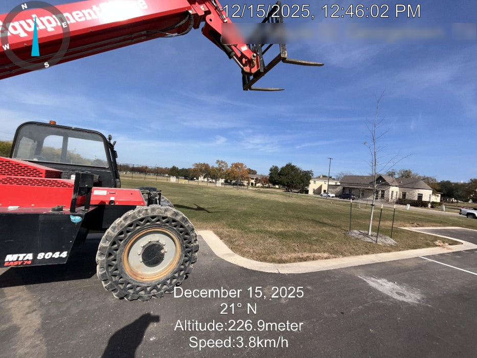 2019 Manitou MTA8044 74hp T4F, Open ROPS, Cab and Boom LED work lights, Auxiliary Hydraulics, Solid Tires, Amber strobe, Lift Hook 66" Carriage, 60" Forks