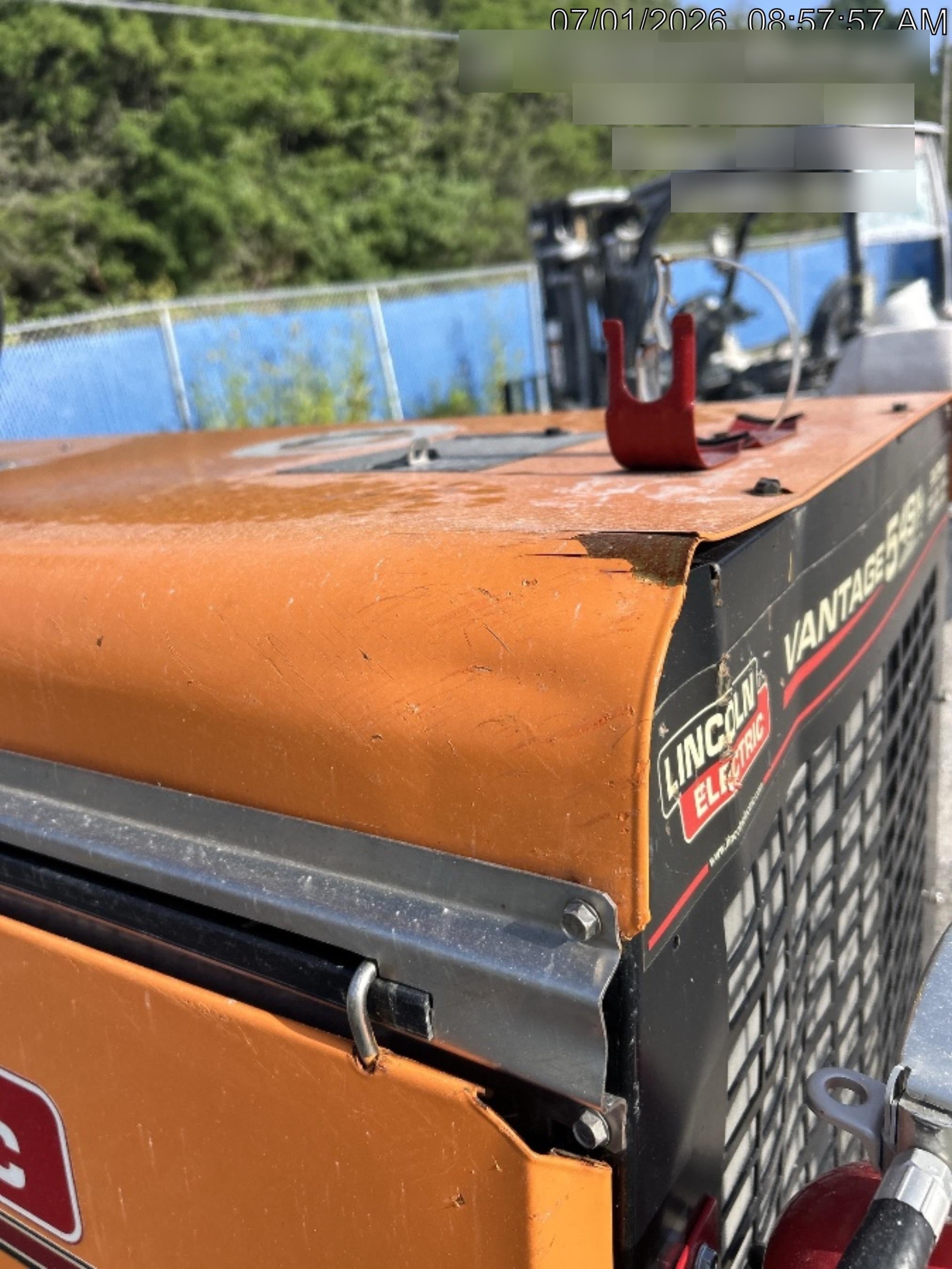 2021 Lincoln Electric Vantage 549X Ready Pak 3, ORANGE (includes trailer, cable rack, fender light kit)