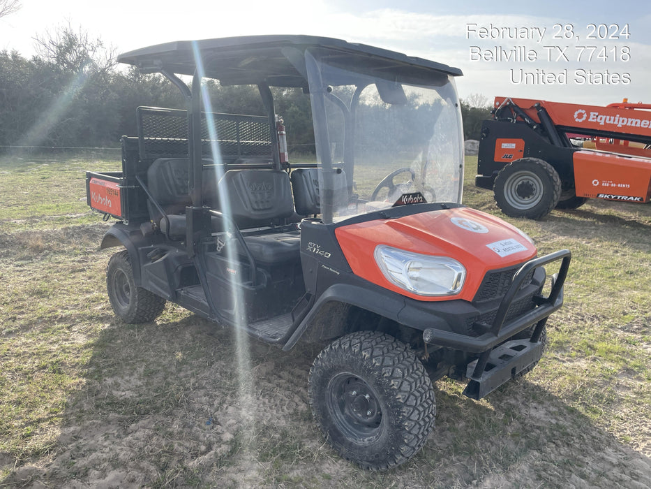2021 Kubota RTV-X1140W-H Plastic Canopy, Windshield Acrylic Clear, LED Strobe Light, Wire Harness Kit, Back up Alarm