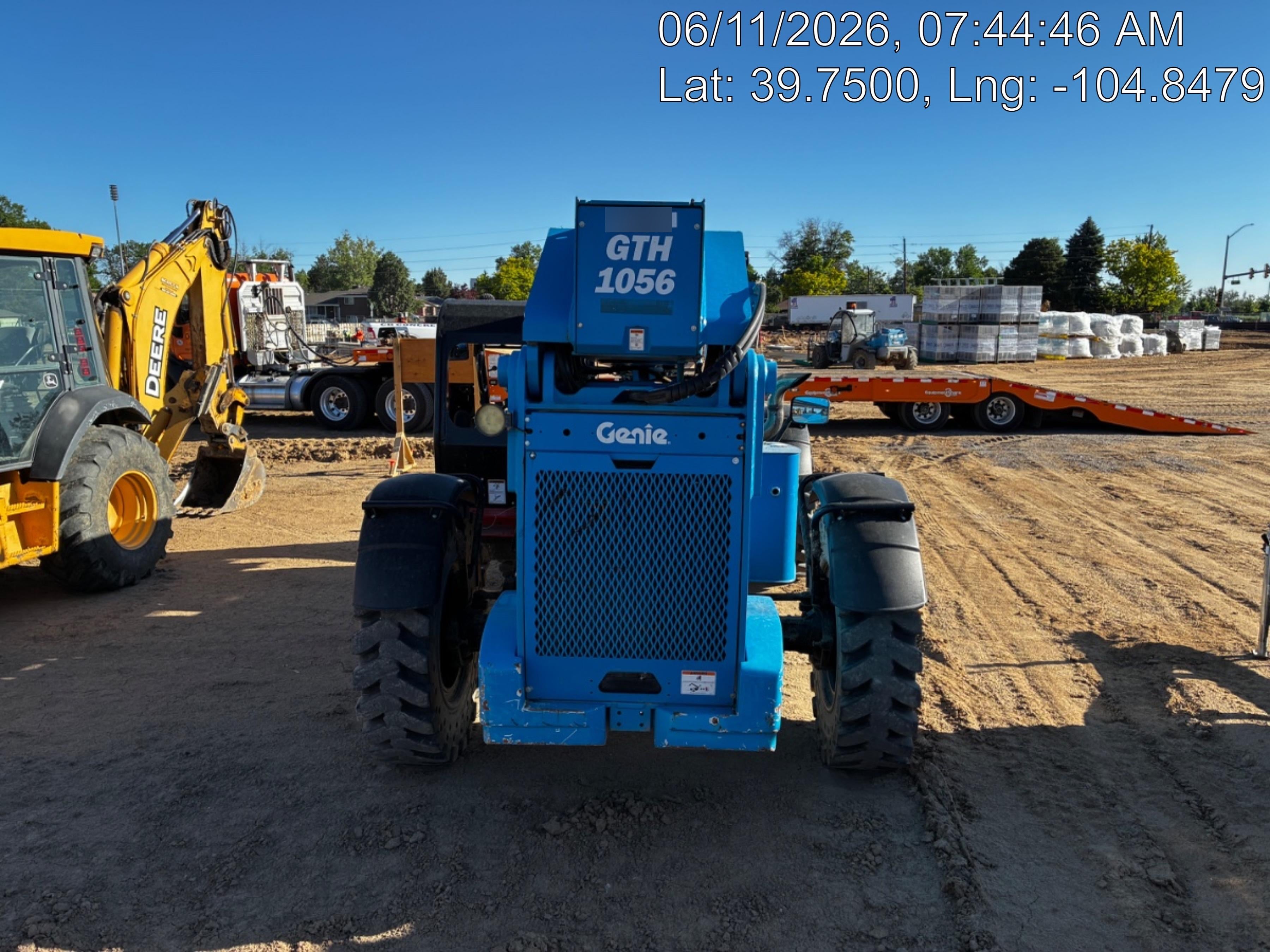 2018 Genie GTH-1056 GTH-1056 w/Open ROPS, Solid Tires, Work Lights, 60" carriage/forks, cab mesh, beacon
