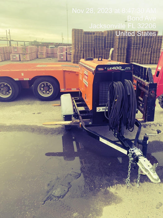 2022 Lincoln Electric LE400 Kubota V1505, Trlr, Cable Rack, Light Kit, ES Decals, T3