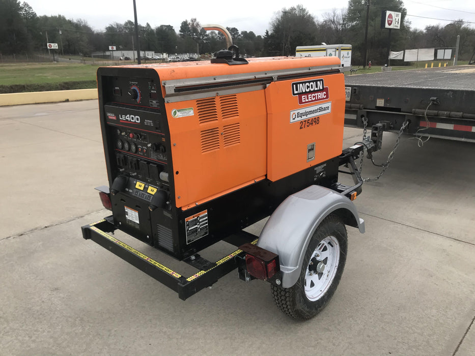 2022 Lincoln Electric LE400 Kubota V1505, Trlr, Cable Rack, Light Kit, ES Decals, T3