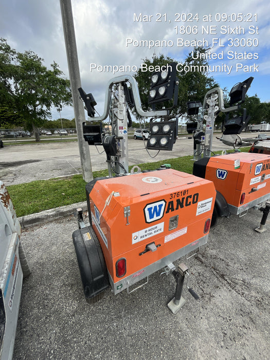 2023 Wanco WLTT-4MM4K Diesel, Deep Sea Controller, Shore Power Plug, Auto Start, (4) 350W LED Floodlights, 4kW Generator, 60 Gal Fuel Tank, 2" Ball, T3