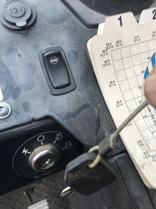 2019 Genie GTH-844 Cab/Heat/AC, Solid RT Tires, LED Work Lights, Beacon 60" QA Carriage, 48" Forks