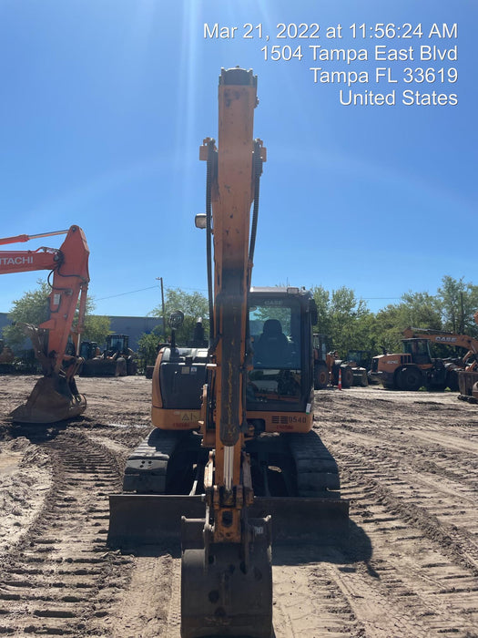 2017 Case CX80C CLOSED CAB, A/C,RUBBER TRACKS PADS,7'-2" ARM,THUMB