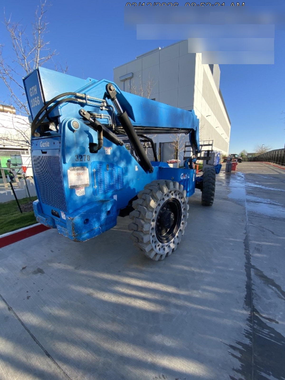 2017 Genie GTH-1056 Solid Tires, 60" carriage, Light Kit, Open ROPS