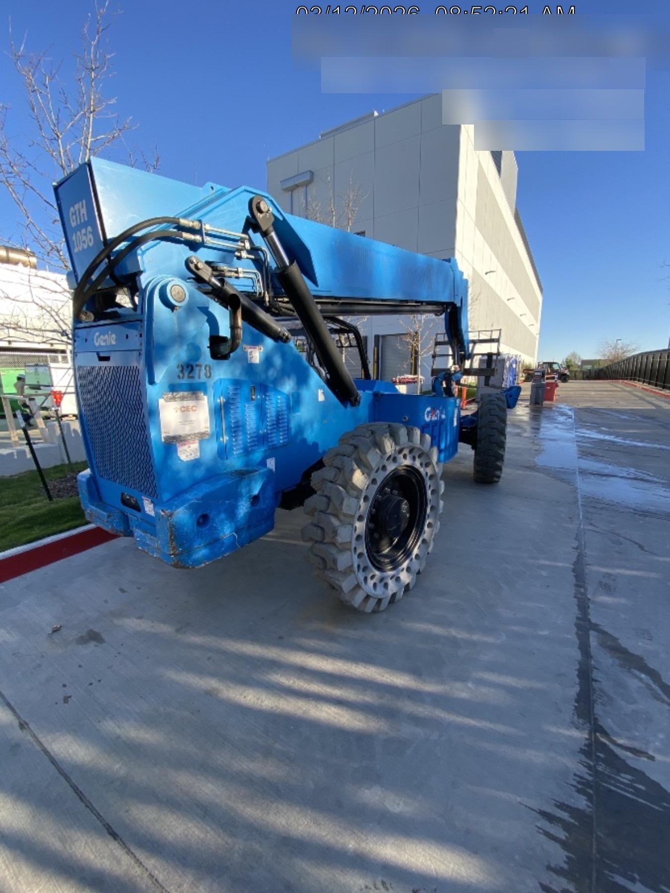 2017 Genie GTH-1056 Solid Tires, 60" carriage, Light Kit, Open ROPS