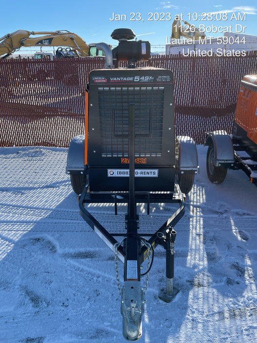 2022 Lincoln Electric Vantage 549X Crosslink Technology, Trailer Mounted, ES Decals, T3