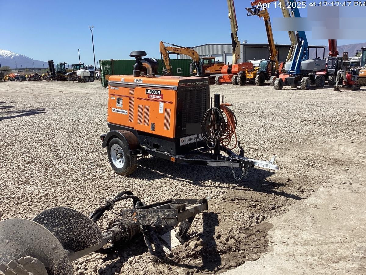 2021 Lincoln Electric Vantage 549X Ready Pak 3, ORANGE (includes trailer, cable rack, fender light kit)