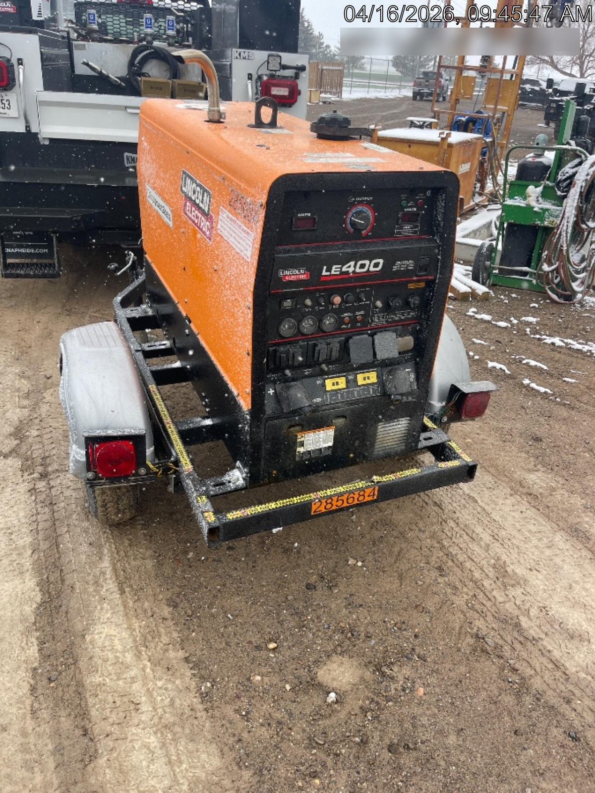 2022 Lincoln Electric LE400 Kubota V1505, Trlr, Cable Rack, Light Kit, ES Decals, T3