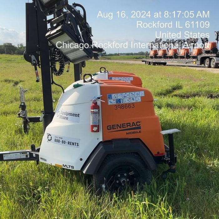 2024 Generac MLT2 Diesel, Flex Switch 120V Input, Powerzone Controller, 
(4) 320W LED Lights, 4kW Generator, 39.9 Gal Fuel Tank, 2" Ball, T3