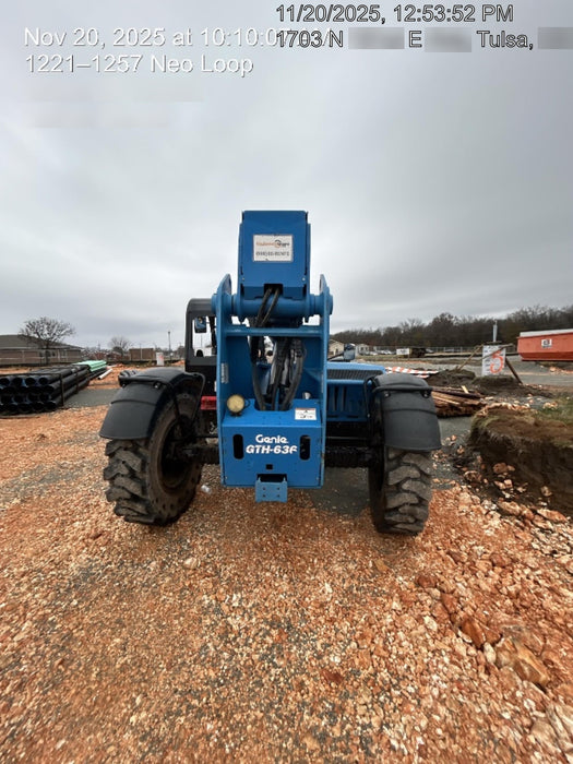 2019 Genie GTH-636 Canopy, Solid RT Tires, LED Work Lights, Beacon 60" QA Carriage, 48" Forks