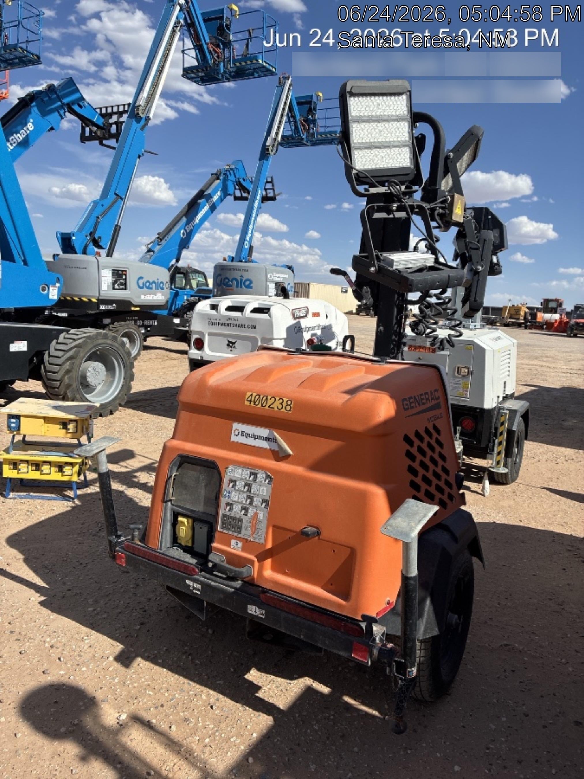 2024 Generac MLT2 Diesel, Flex Switch 120V Input, Powerzone Controller, 
(4) 320W LED Lights, 4kW Generator, 39.9 Gal Fuel Tank, 2" Ball, T3