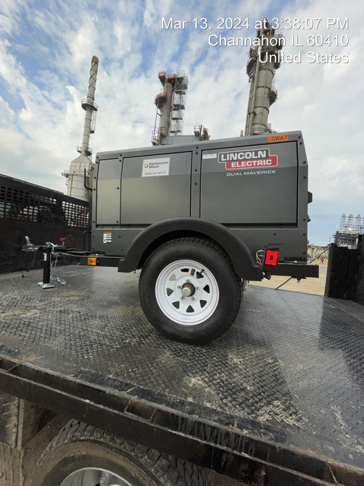 2024 Lincoln Electric Dual Maverick 200/200X Ready Pak 3, Includes Trailer, Cable Rack, Fender Light Kit K4382-1-RP3