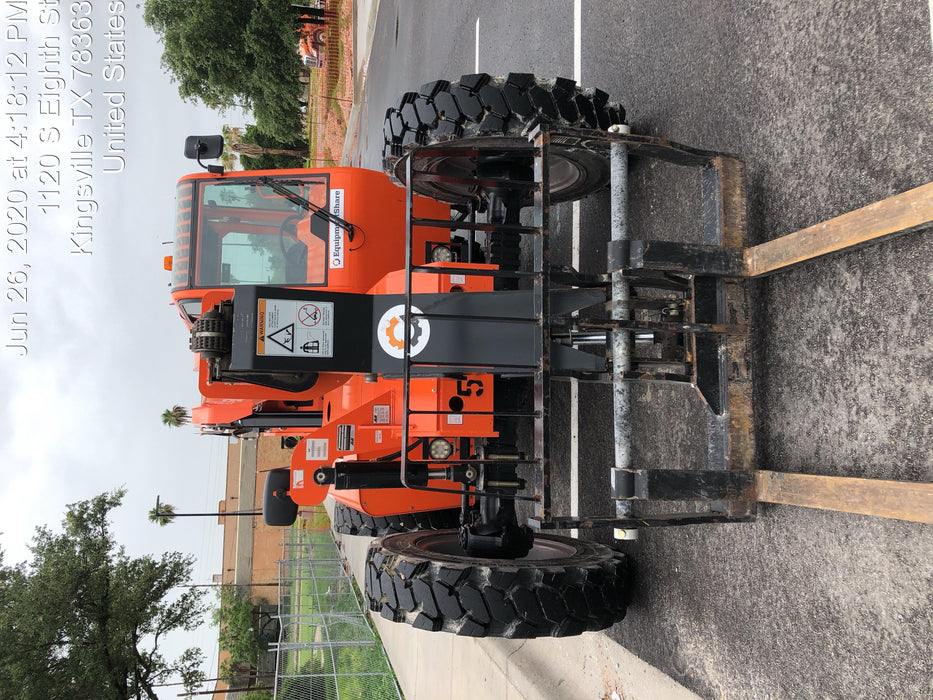 2019 Skytrak 6036 Cab/Heat/Air, Solid Tires, LED Work Lights, Beacon w/50" Carriage, 48" Pallet Forks