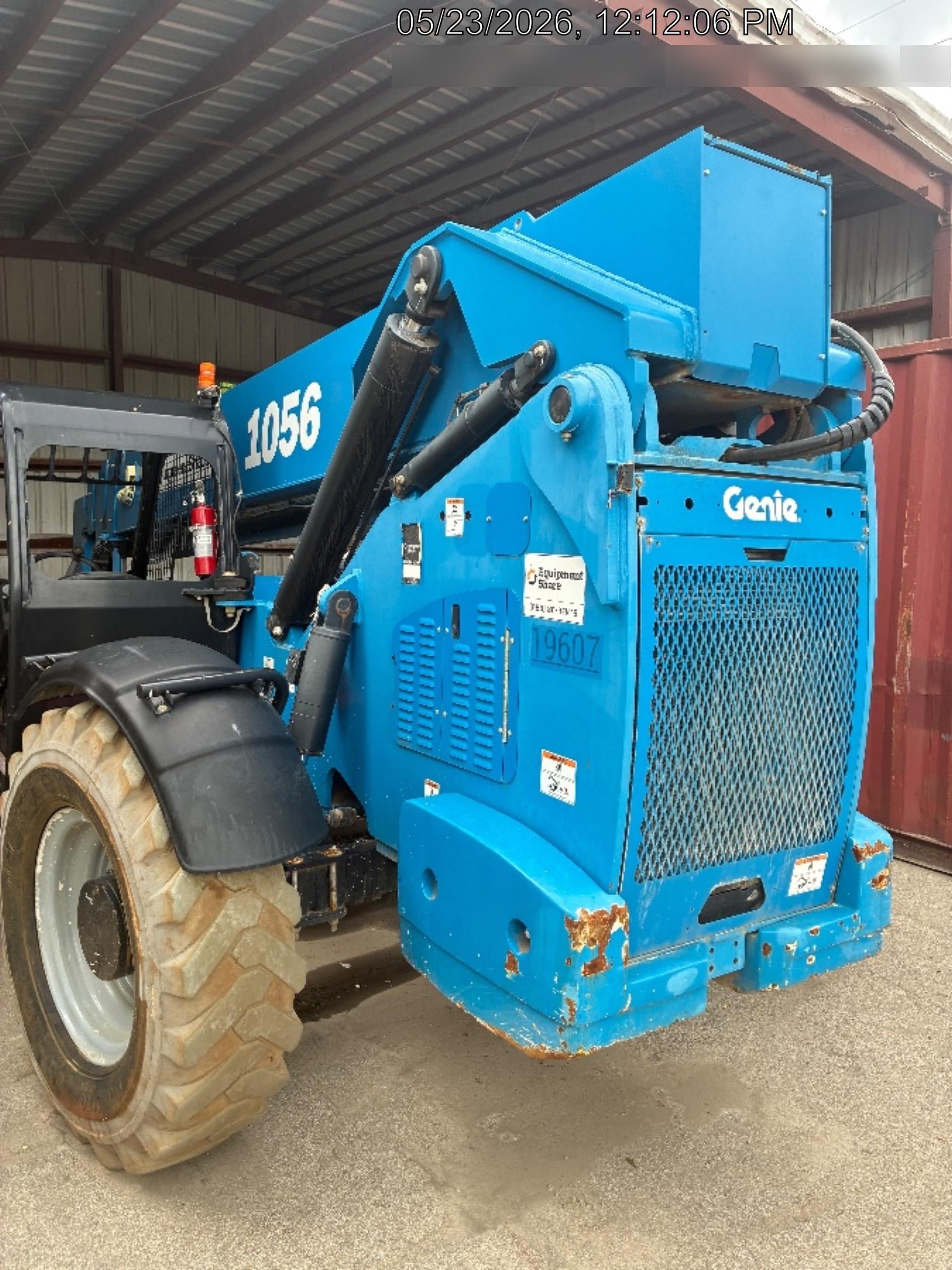 2018 Genie GTH-1056 Genie GTH-1056 w/ROPS, Work Lights, Solid Tires, RH Cab Mesh, Beacon, 60" Carriage and Forks