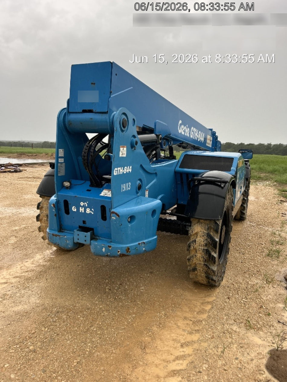 2018 Genie GTH-844 Genie GTH-844 w/ROPS, Work Lights, Solid Tires, RH Cab Mesh, Beacon, 60" Carriage and Forks