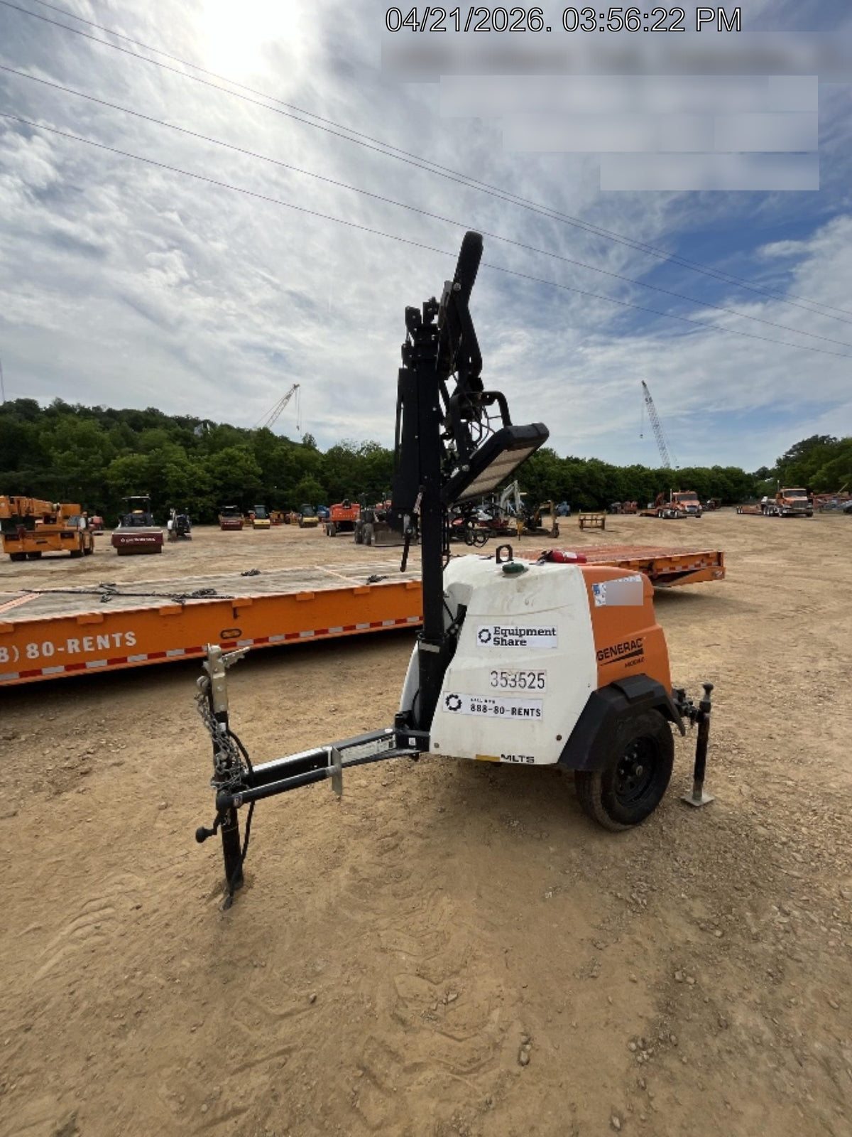 2023 Generac MLT2 Diesel, Flex Switch 120V Input, Powerzone Controller, (4) 320W LED Lights, 4kW Generator, 39.9 Gal Fuel Tank, 2" Ball, T3