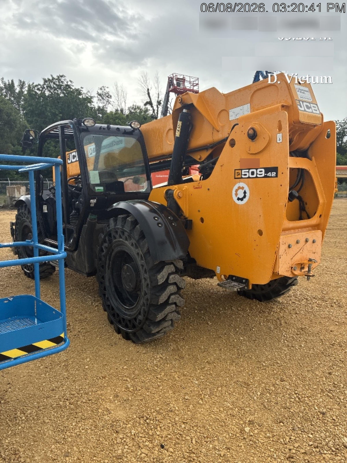 2020 JCB 509-42 Canopy, Solid Tires, Work Lights, Beacon, Aux Hydraulics, Back up Alarm, Lifting Eye, ES Decals