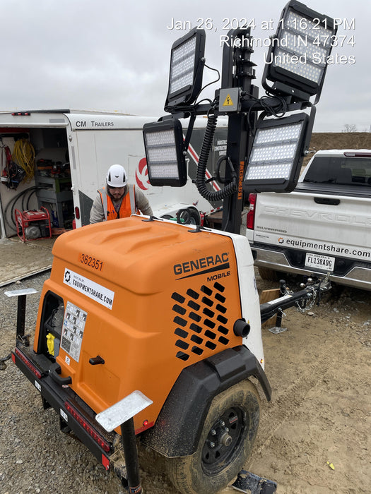 2023 Generac MLT2 Diesel, Flex Switch 120V Input, Powerzone Controller, 
(4) 320W LED Lights, 4kW Generator, 39.9 Gal Fuel Tank, 2" Ball, T3