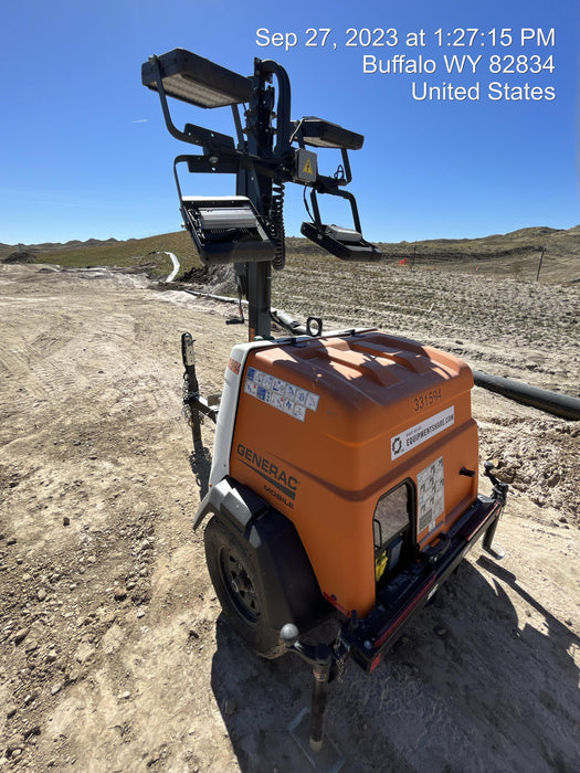 2023 Generac MLT2 Diesel, Flex Switch 120V Input, Powerzone Controller, (4) 320W LED Lights, 4kW Generator, 39.9 Gal Fuel Tank, 2" Ball, T3