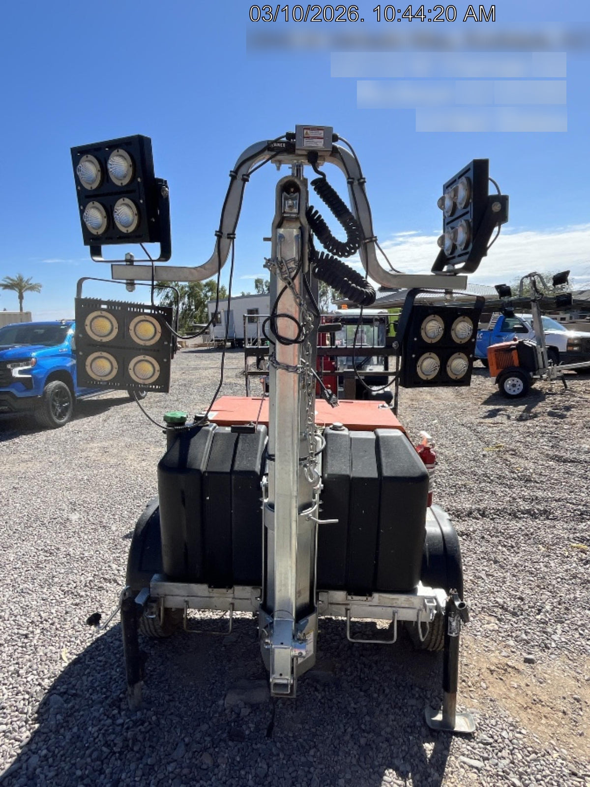 2024 Wanco WLTT-4MM4K Diesel, Deep Sea Controller, Shore Power Plug, Auto Start, (4) 350W LED Floodlights, 4kW Generator, 60 Gal Fuel Tank, 2" Ball, T3