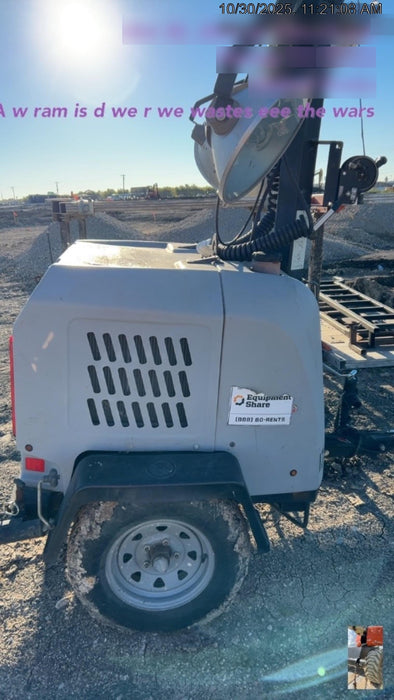 2018 Wacker Neuson LTV6L-MH Wacker Neuson LTV6K Mobile Light Tower w/Fuel Level Sensor Installed