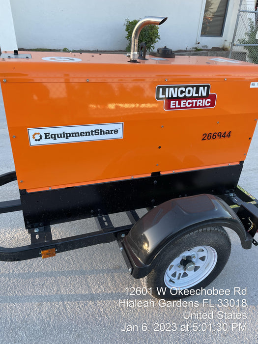 2022 Lincoln Electric LE400 Kubota V1505, Trlr, Cable Rack, Light Kit, ES Decals, T3