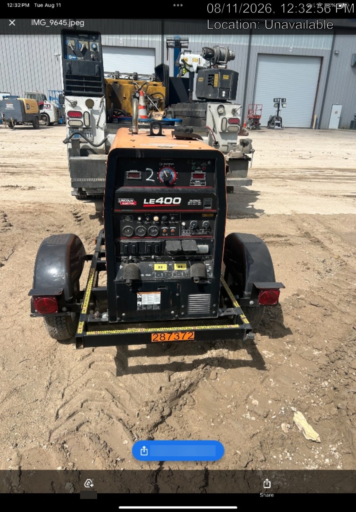 2022 Lincoln Electric LE400 Kubota V1505, Trlr, Cable Rack, Light Kit, ES Decals, T3