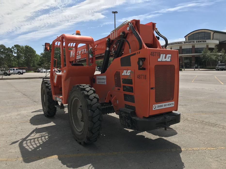 2019 Skytrak 6036 Canopy, Solid Tires, LED Work Lights, Beacon w/72" Carriage, 48" Pallet Forks