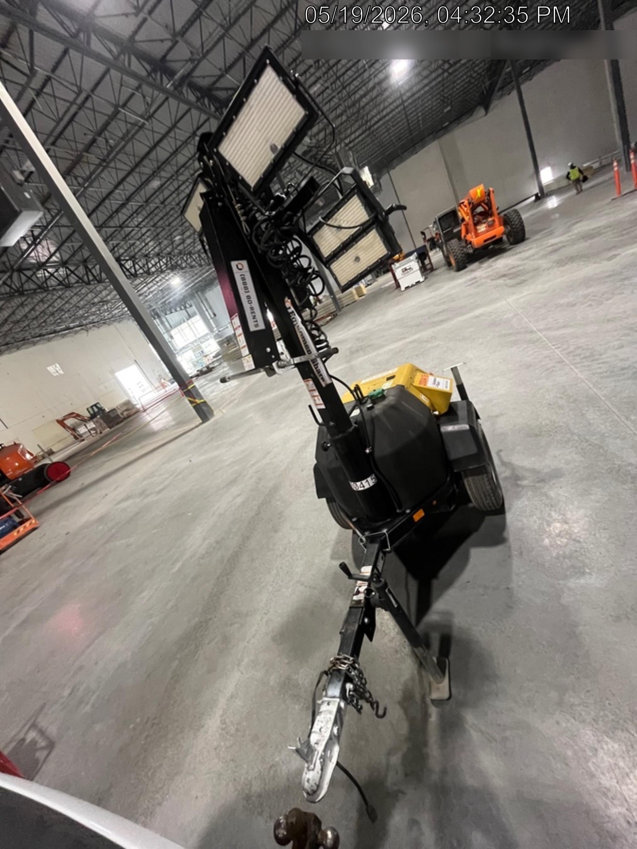 2022 Allmand NLV3GR (4) LED Light Fixture 350W, 23' Vertical Mast, 3kW Prime, Towable, Deep Sea L401, Leveling Jacks, Yanmar T4F 5.8hp