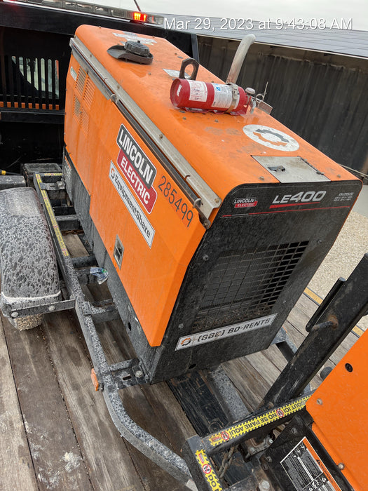 2022 Lincoln Electric LE400 Kubota V1505, Trlr, Cable Rack, Light Kit, ES Decals, T3