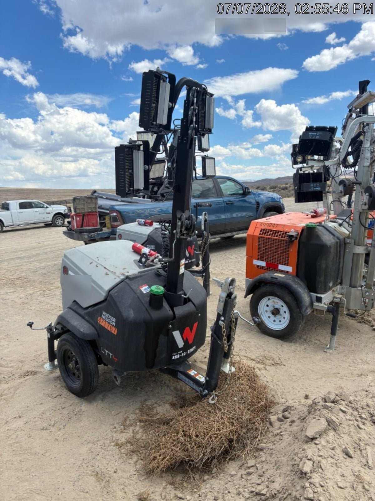 2024 Wacker Neuson LTT4 Diesel, Kohler KDW702, Deep Sea Controller, Auto Start, LED 320W, Bypass Outlet, T3