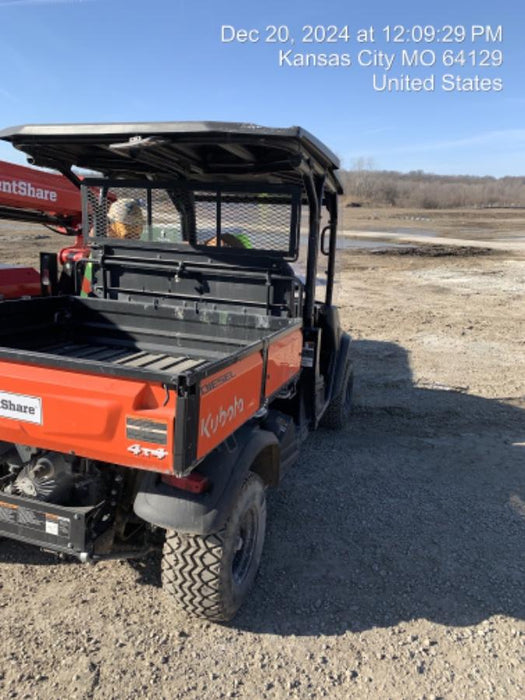 2022 Kubota RTV-X1140W-H Plastic Canopy, Windshield Acrylic Clear, LED Strobe Light, Wire Harness Kit, Back up Alarm
