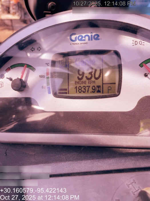 2019 Genie GTH-5519 Cab/Heat/AC, Solid RT Tires, LED Work Lights, Beacon 48" Carriage, 48" Forks