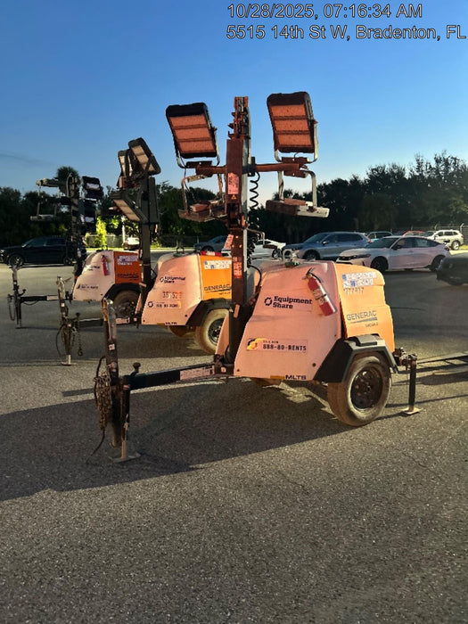 2023 Generac MLT2 Diesel, Flex Switch 120V Input, Powerzone Controller, 
(4) 320W LED Lights, 4kW Generator, 39.9 Gal Fuel Tank, 2" Ball, T3