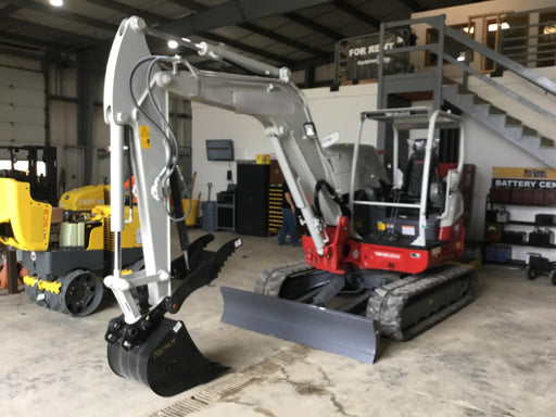 2019 Takeuchi TB260 Takeuchi TB260 Canopy w/Rubber Tracks, Auxiliary Hydraulics, Standard Blade, Manual QC, 12 / 18 / 24" Buckets, Hydraulic Thumb Installed