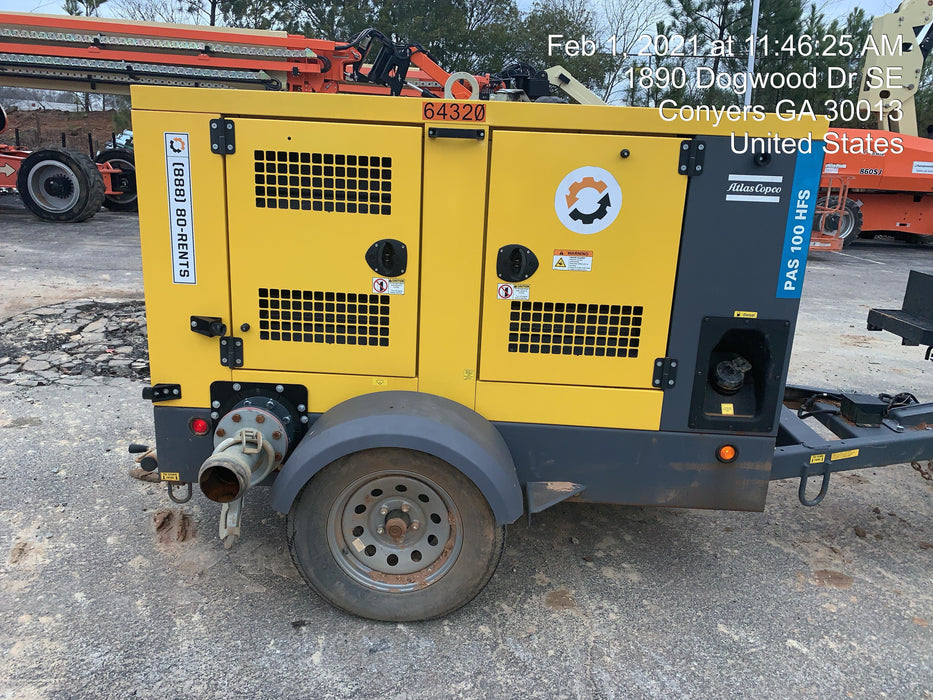 2020 ATLAS COPCO PAS 100 HF CS Enclosed