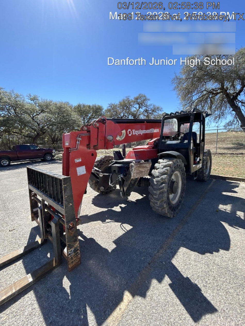 2019 Manitou MTA10055 Canopy, 120 HP, Solid Tires, Work Lights, Lift Hook, Auxiliary Hydraulics w/66" Carriage and 60" Forks