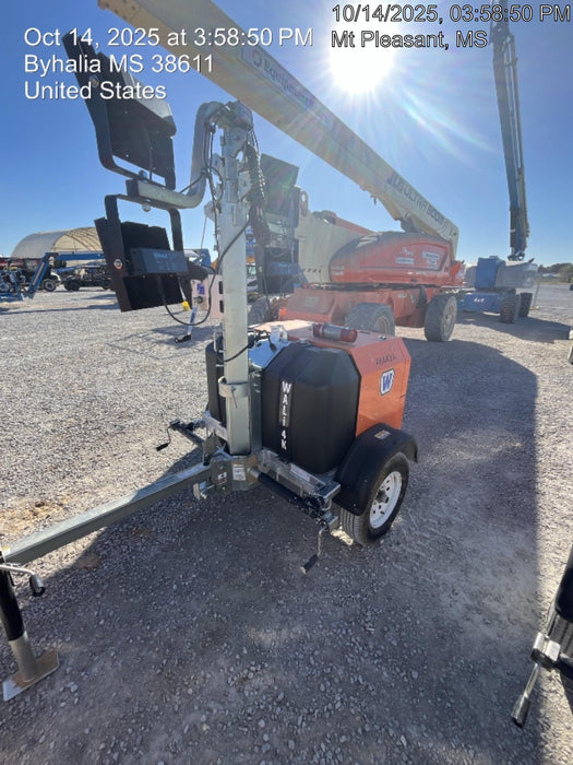 2024 Wanco WLTT-4MM4K Diesel, Mitsubishi L2E, 9.0HP @1800 rpm, Deep Sea Controller, Shore Power Plug, Auto Start, (4) 350W LED Floodlights, 4kW Generator, 60 Gal Fuel Tank, 2" Ball, T3