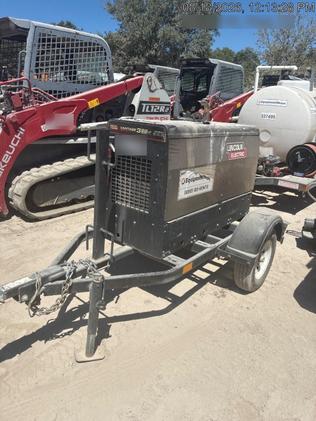 Lincoln Electric Vantage 322 Lincoln Vantage 322 Welder w/Trailer
