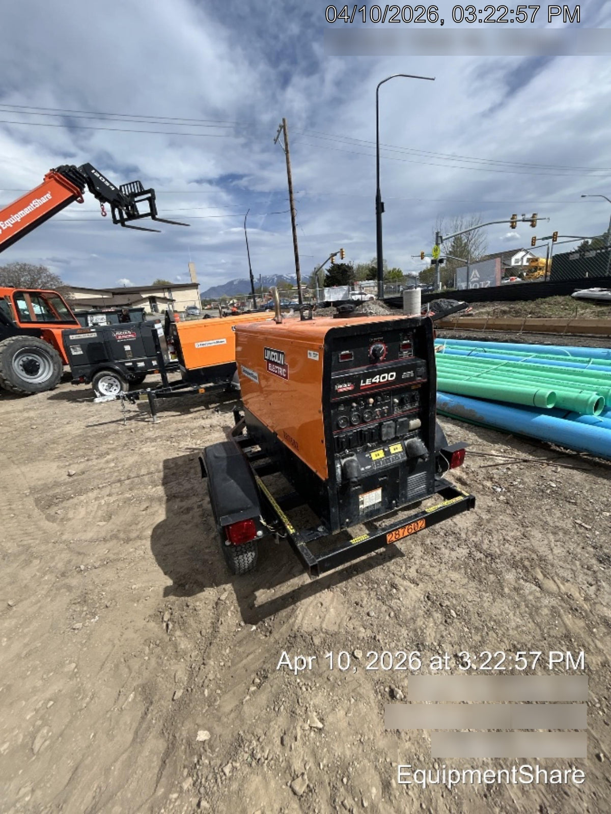 2023 Lincoln Electric LE400 Kubota V1505, Trlr, Cable Rack, Light Kit, ES Decals, T3