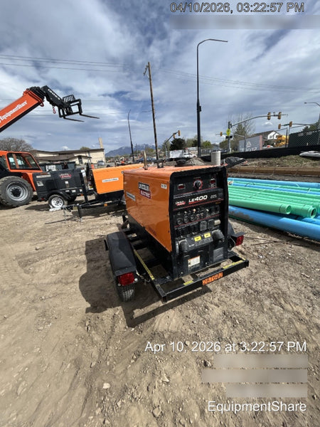 2023 Lincoln Electric LE400 Kubota V1505, Trlr, Cable Rack, Light Kit, ES Decals, T3