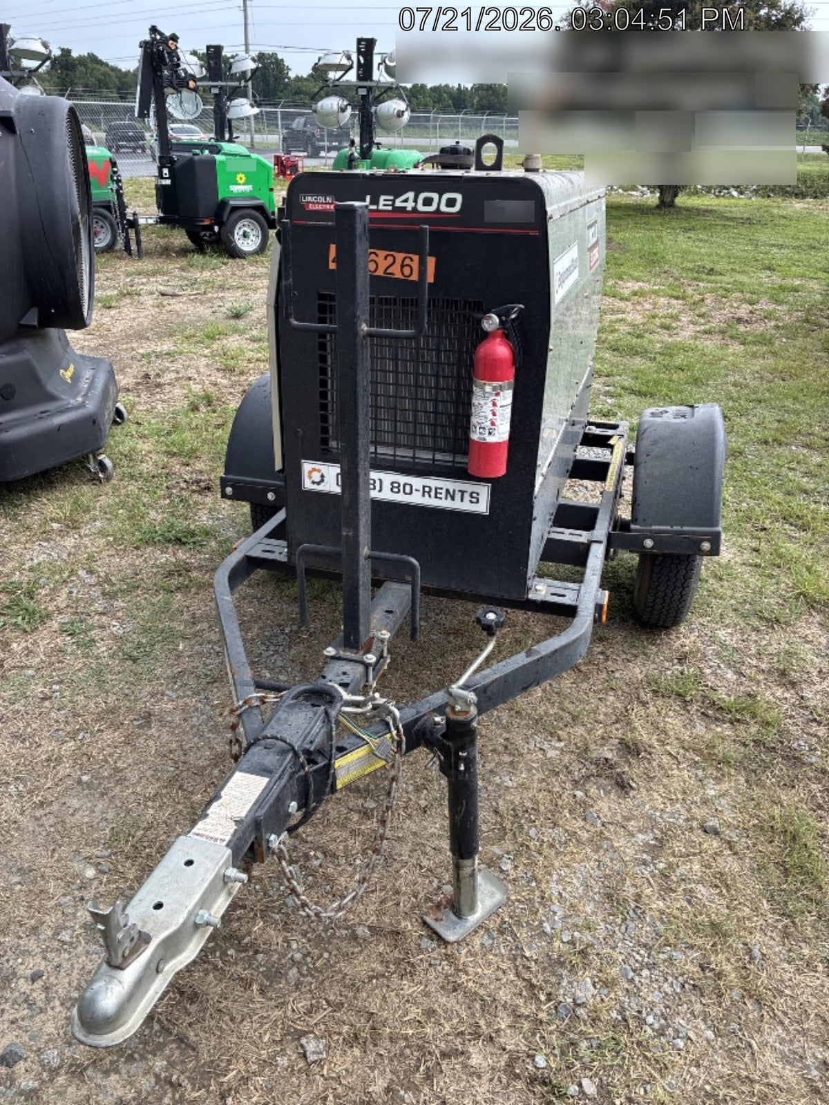2024 Lincoln Electric LE400 Kubota V1505, Trlr, Cable Rack, Light Kit, ES Decals, T3